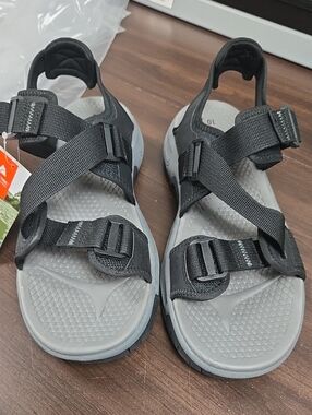 Ozark Trail Size 10 Black Grey Adjustable Sandal